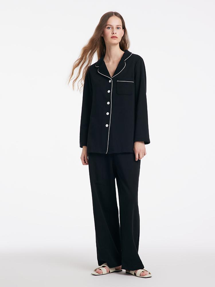 Buy Shapes and Curves Basic Silk Pajama Long Pants Set Lounge Wear