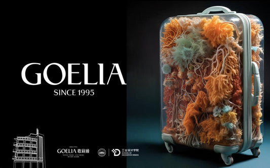 a suitcase filled with seeds which shows the theme of "a journey of species"