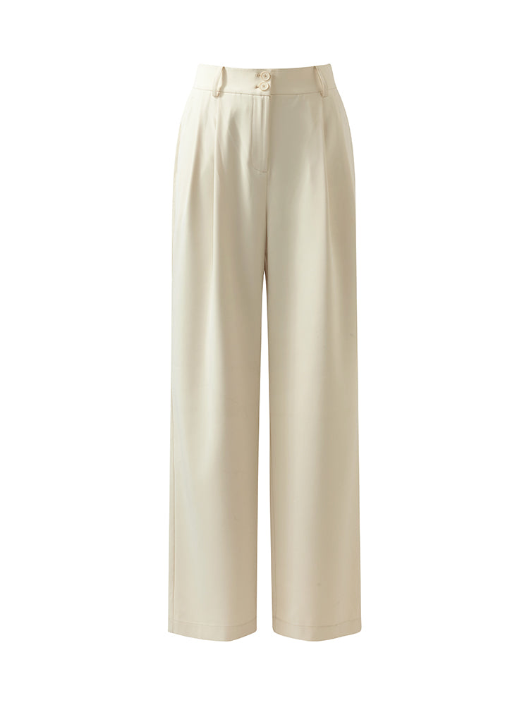 Woven Straight Full Length Women Pants GOELIA