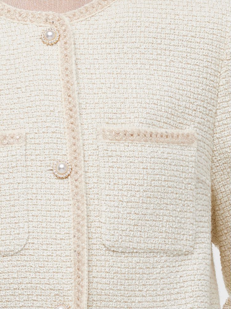 Tweed Boxy Women Crop Jacket GOELIA