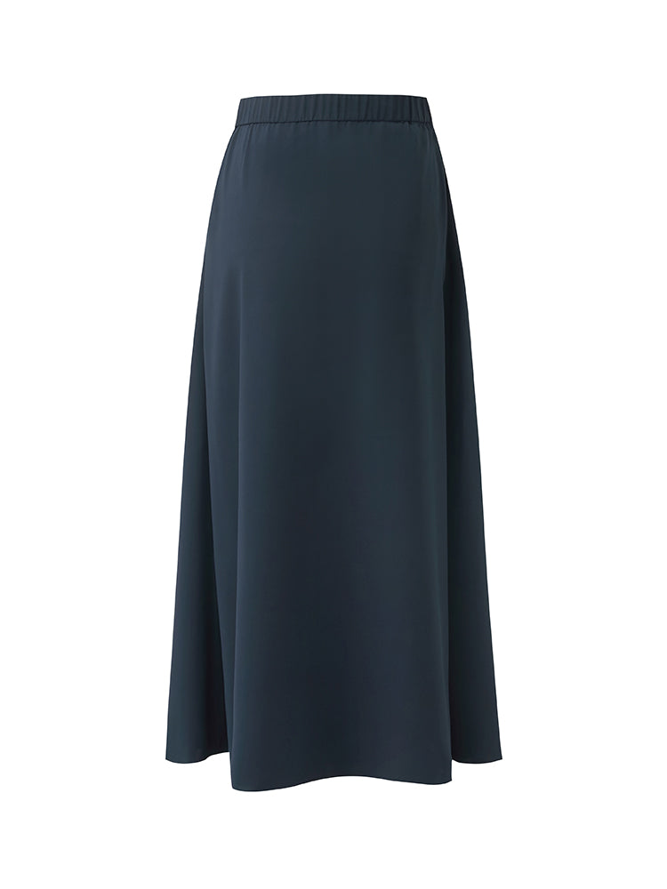 Triacetate A-Line Women Half Skirt GOELIA