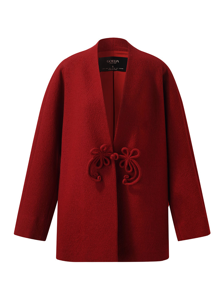 Wool New Chinese-Style Women Coat GOELIA