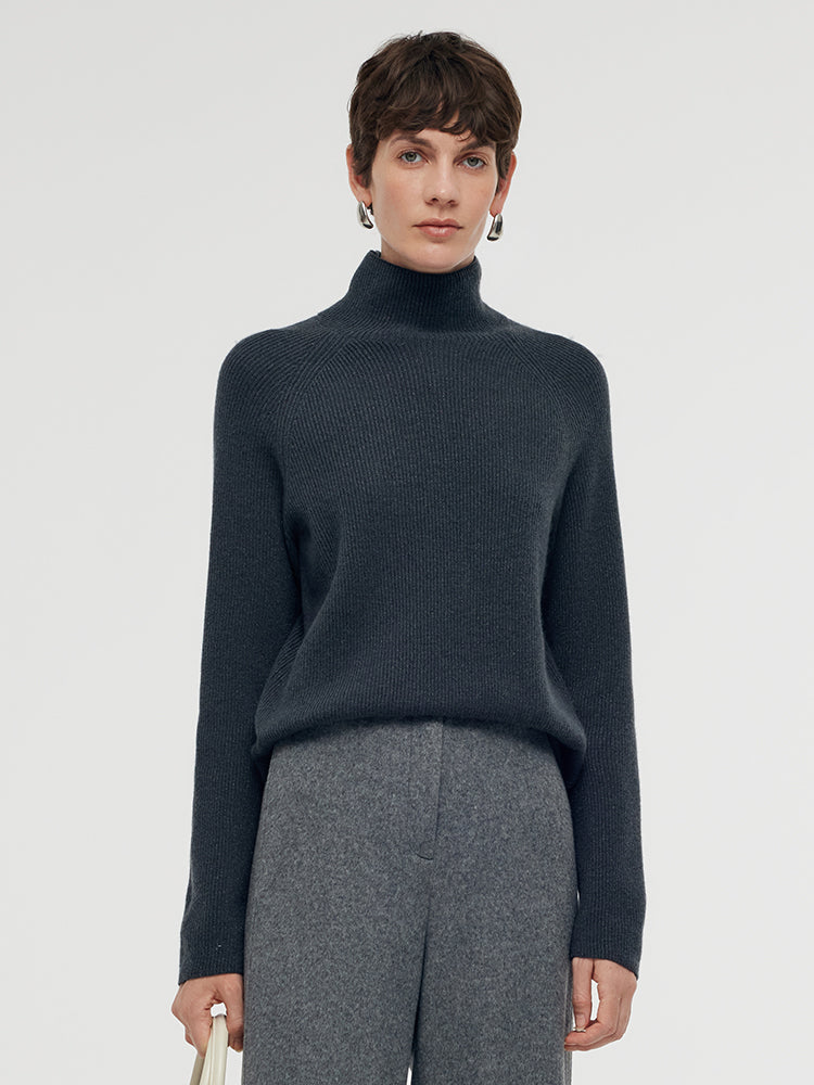 Cashmere Turtleneck Women Sweater GOELIA