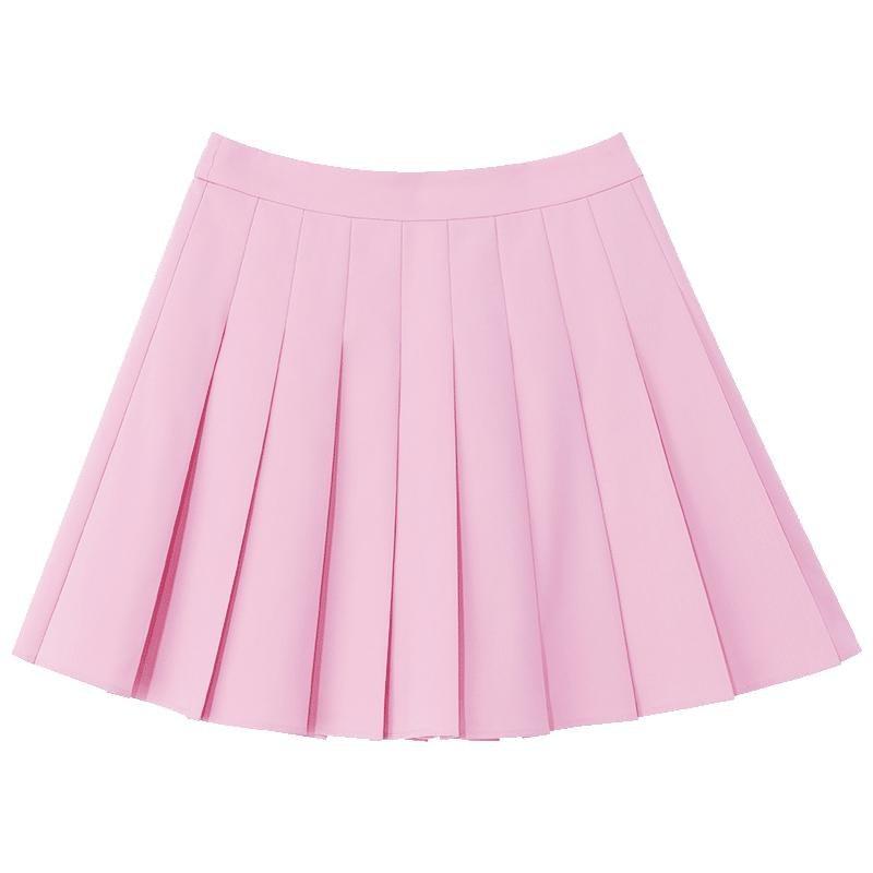 Pink Pleated Mini Skirt – GOELIA