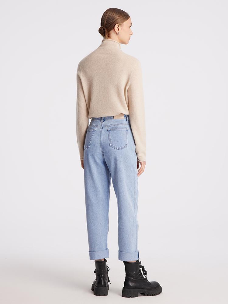 Pale Collagen Dad Jeans GOELIA