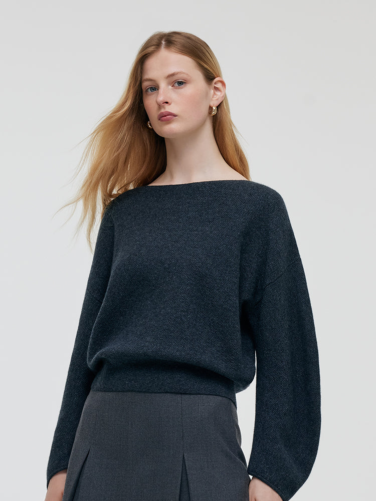 Cashmere Drop Shoulder Women Sweater GOELIA