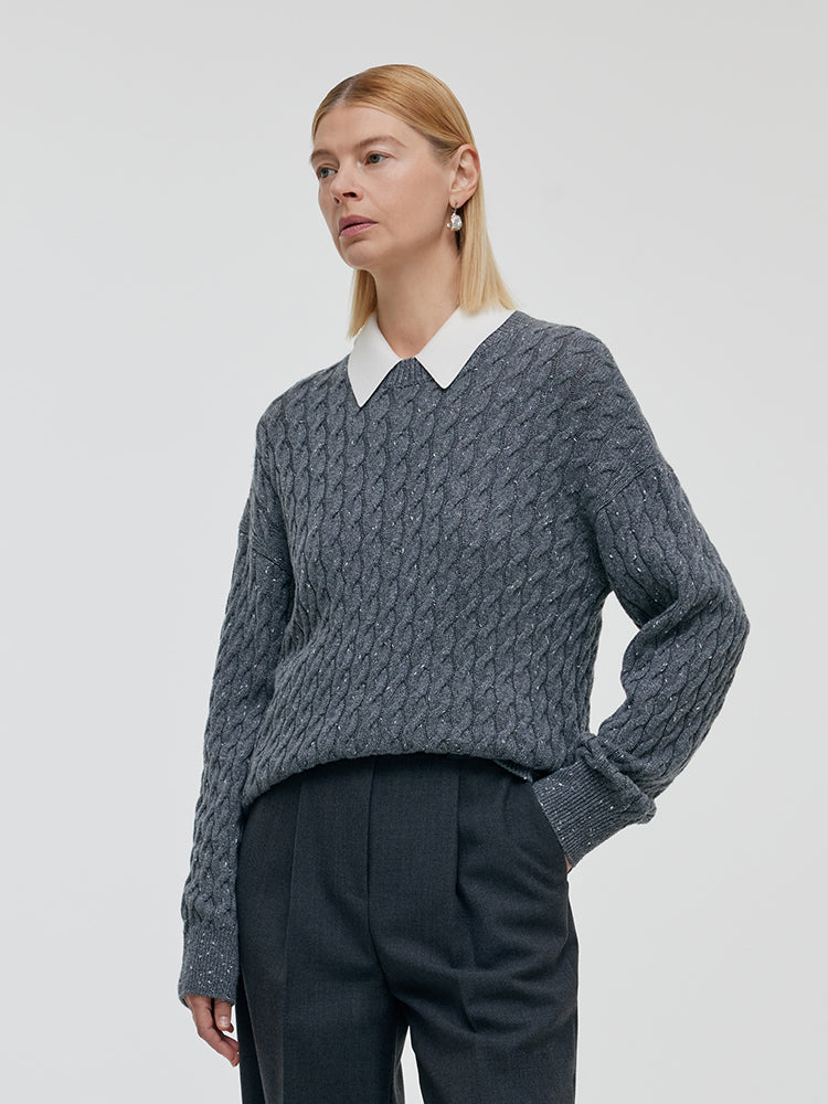 Wool And Cashmere Women Sweater GOELIA