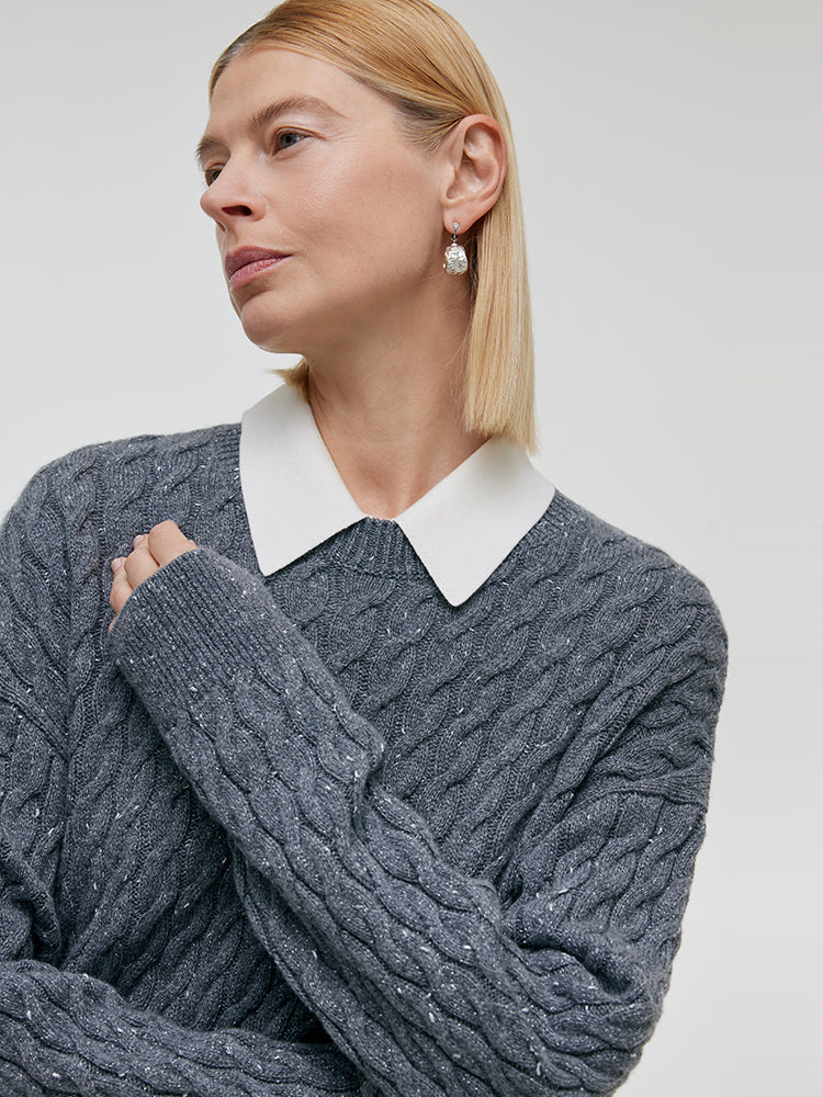 Wool And Cashmere Women Sweater GOELIA