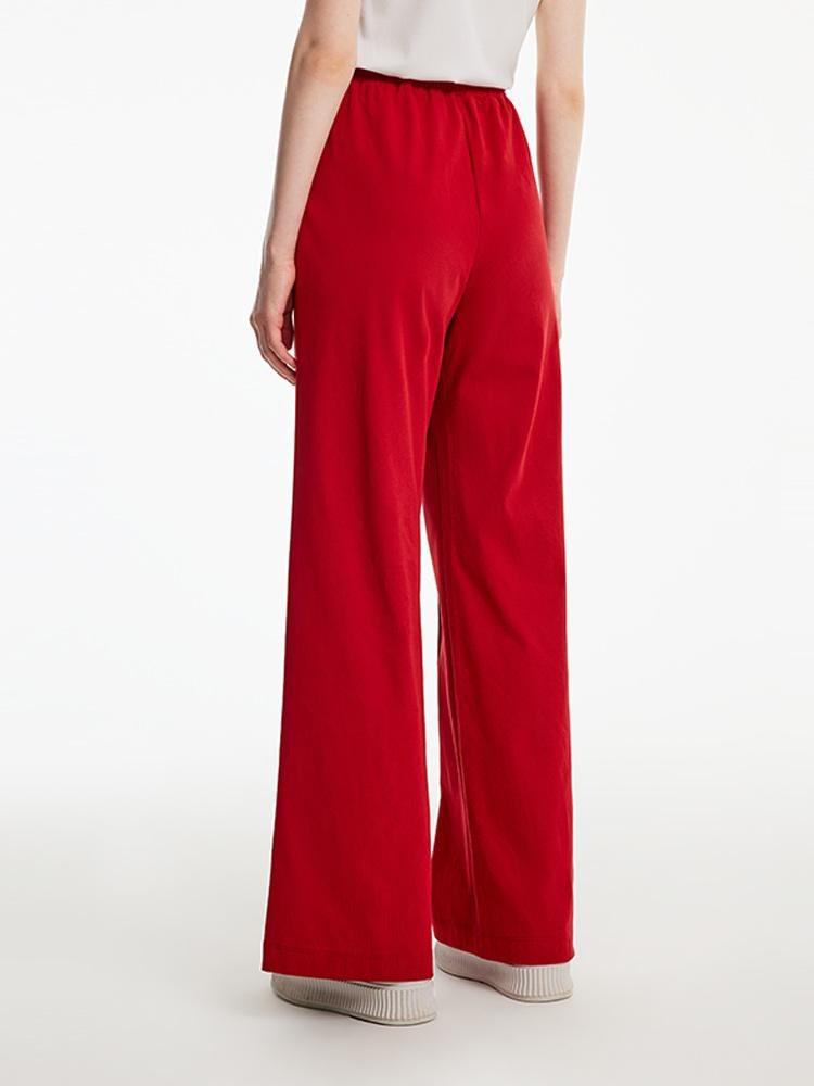 High-waisted Knitted Wide-leg Pants GOELIA