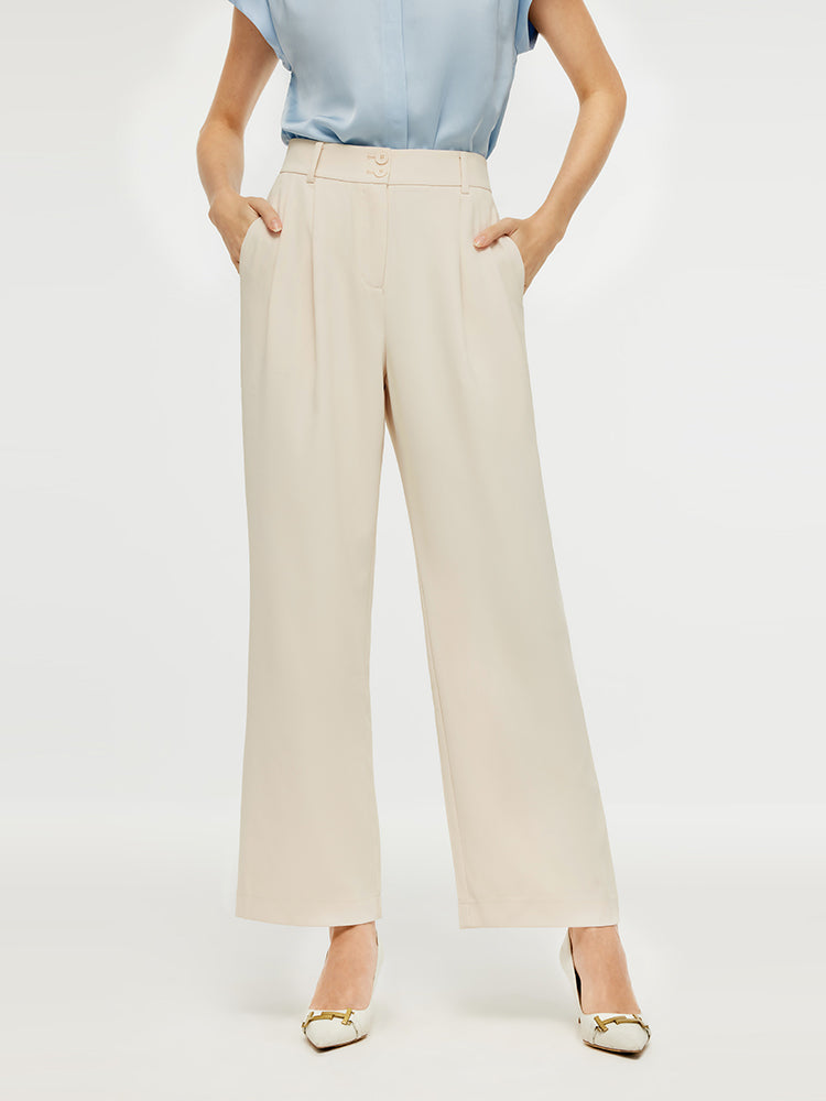 Woven Straight Full Length Women Pants GOELIA