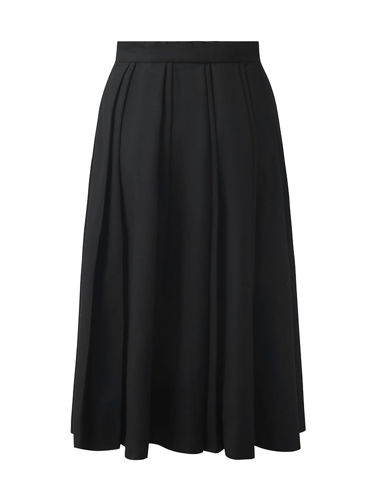 Pleated A-Line Women Skirt GOELIA