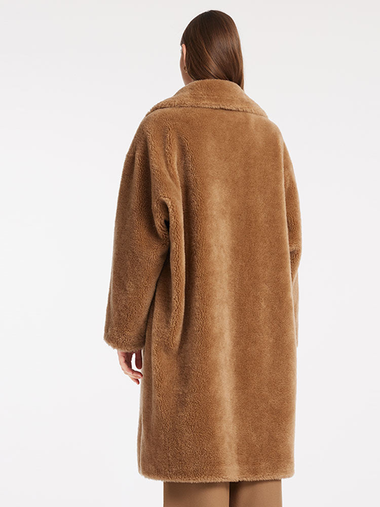 Lamb Wool Oversized Teddy Coat GOELIA