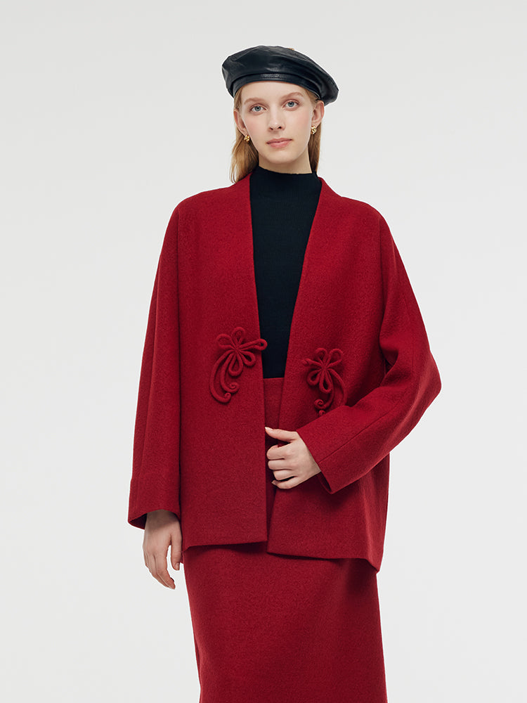 Wool New Chinese-Style Women Coat GOELIA