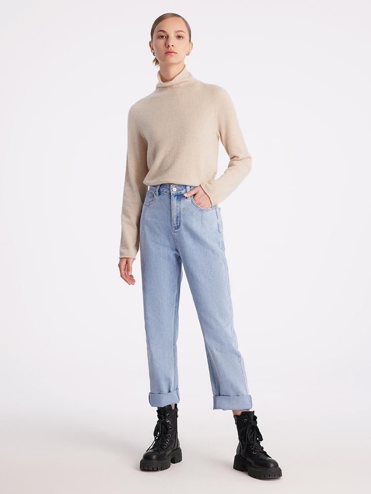 Pale Collagen Dad Jeans GOELIA