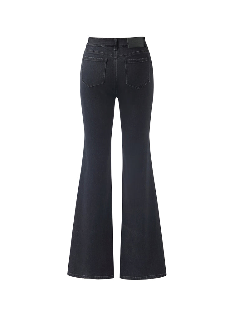 Mid-Rise Flared Women Jeans GOELIA