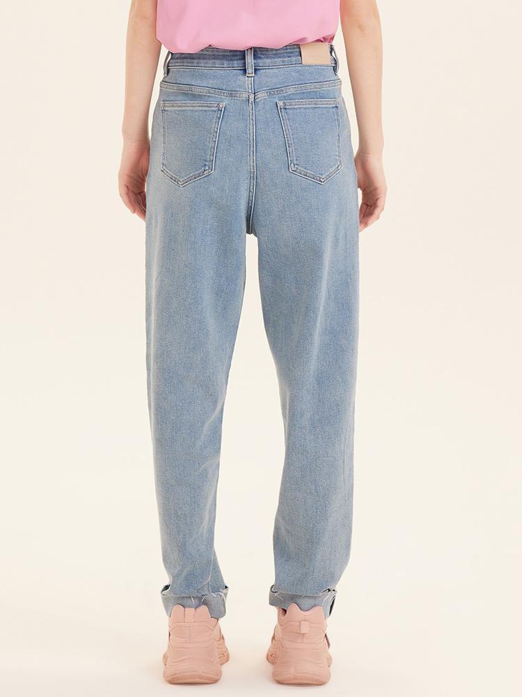 Pale Collagen Dad Jeans GOELIA