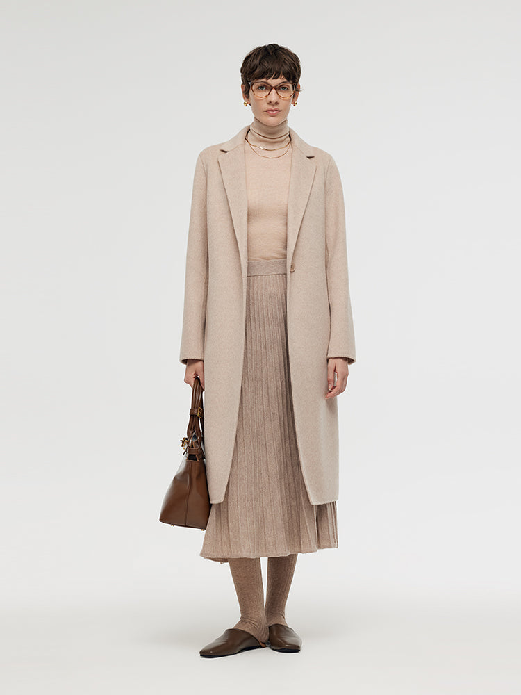 Wool Alpaca Women Overcoat GOELIA