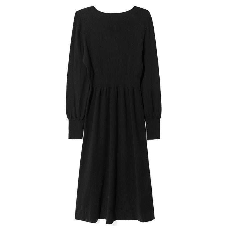 Knit Black Dress GOELIA