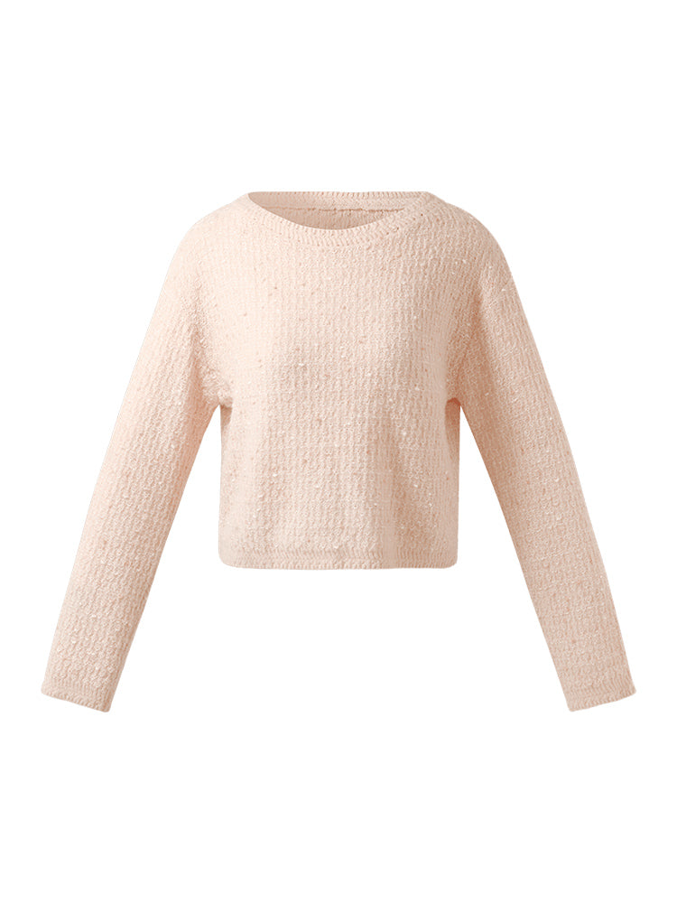 Mohair Slash Neck Women Sweater GOELIA