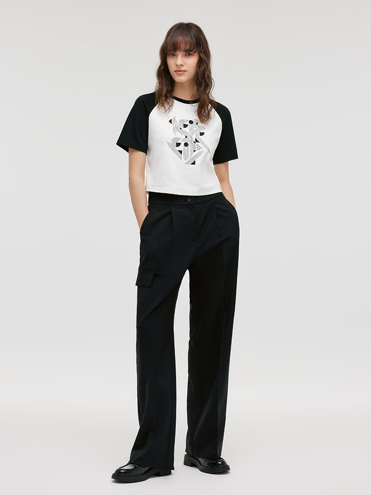 Loose Straight Women Pants With Pockets GOELIA