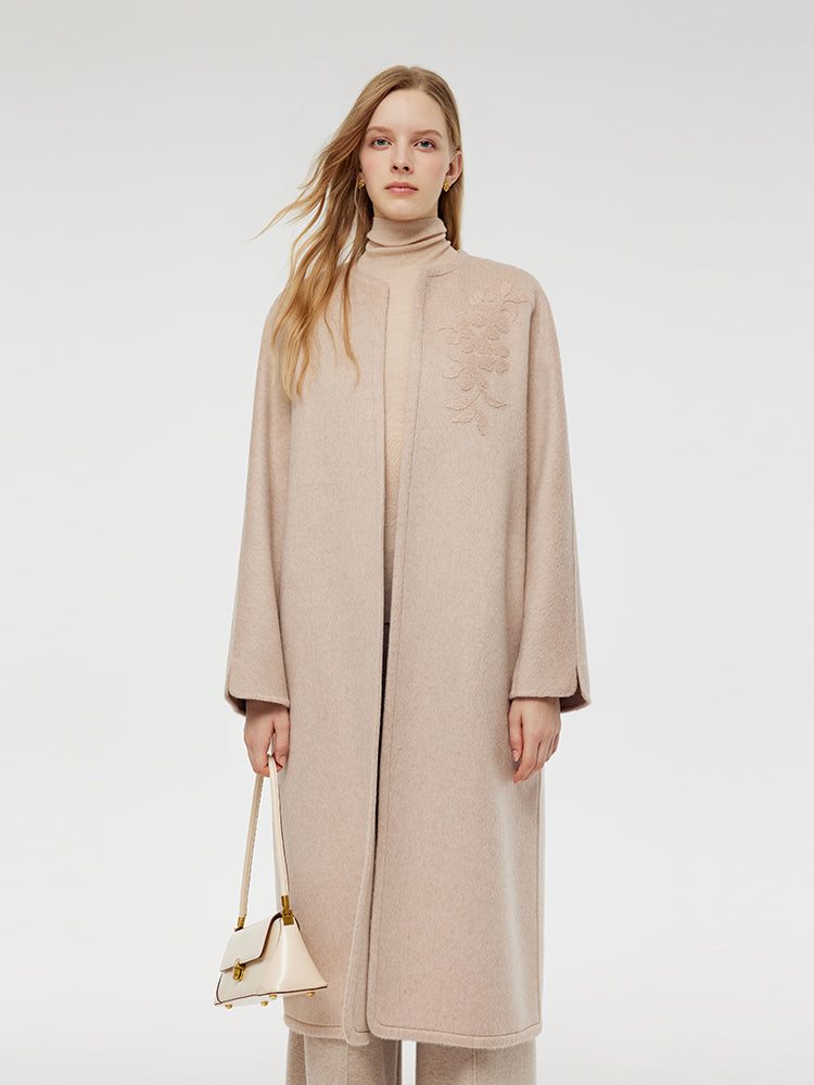 Wool Alpaca Oversized Women Coat GOELIA