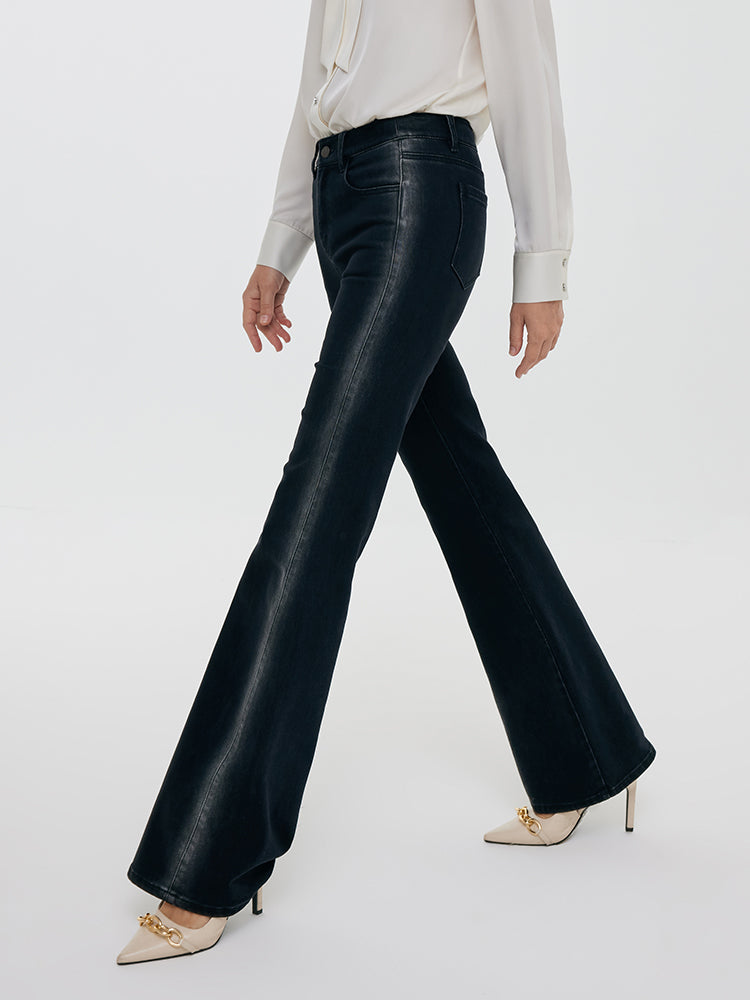 Mid-Rise Flared Women Jeans GOELIA