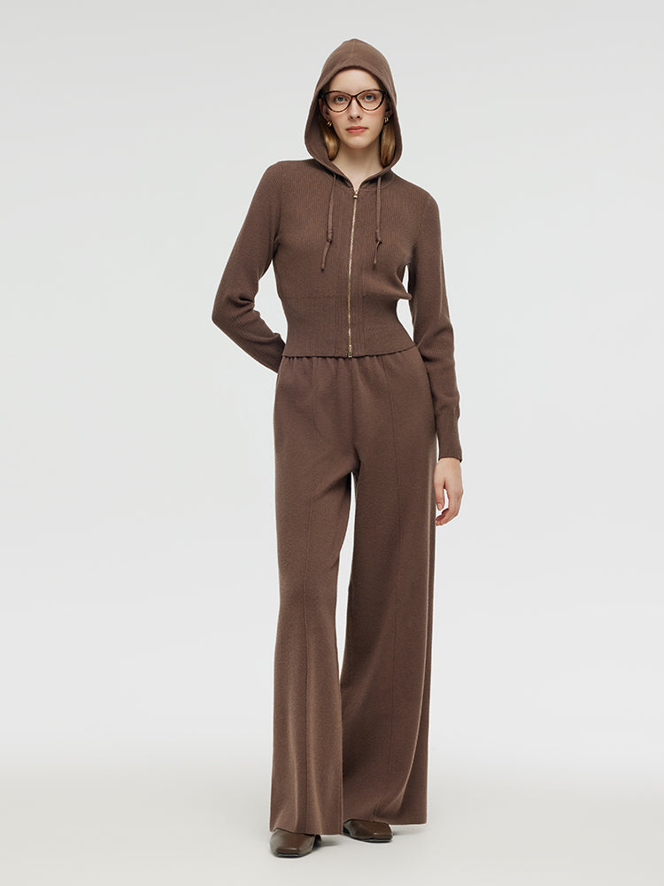 Tencel Wool Hoodie And Pants Two-Piece Set GOELIA