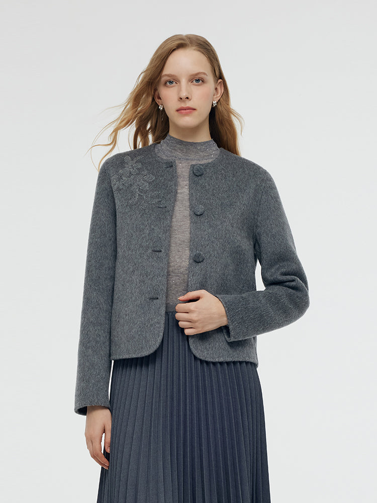 Alpaca Wool Women Jacket GOELIA