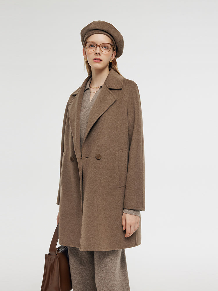 Cashmere And Wool Women Mid-Length Coat GOELIA