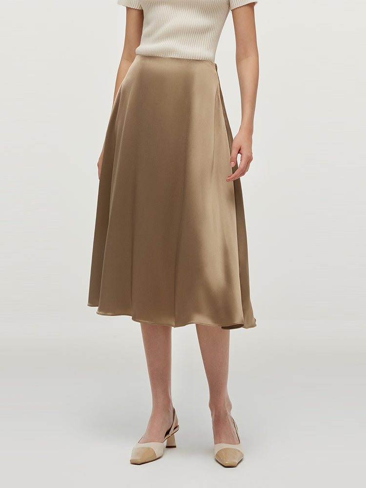 Acetate A-Line Women Skirt GOELIA