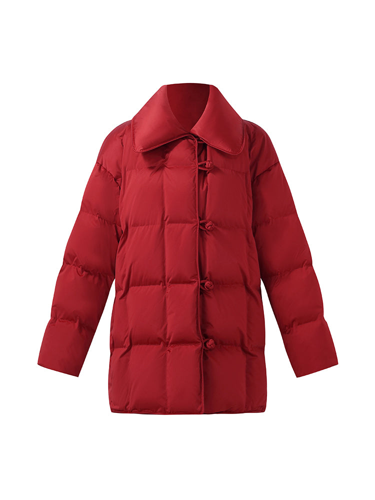 New Chinese-Style Lapel Goose Down Jacket GOELIA