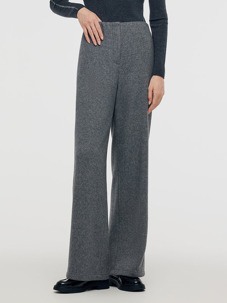 Wool Blend Straight Women Pants GOELIA