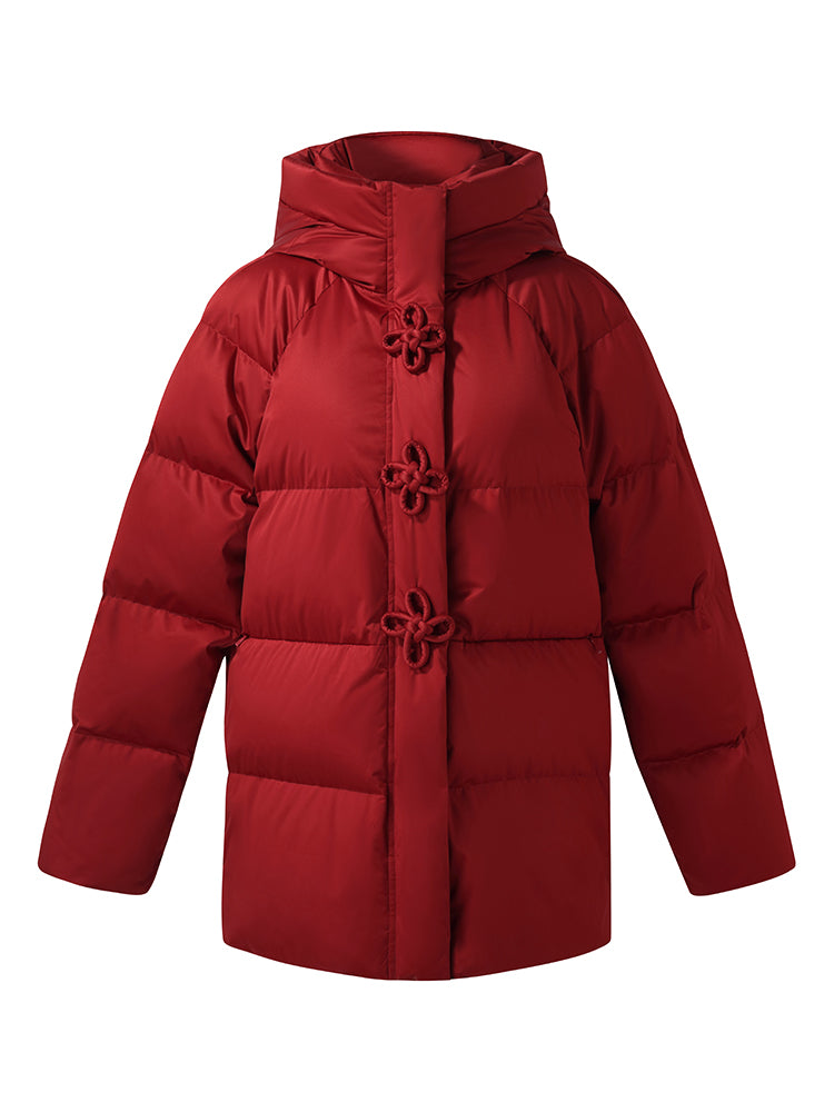 New Chinese-Style Hooded Goose Down Jacket GOELIA