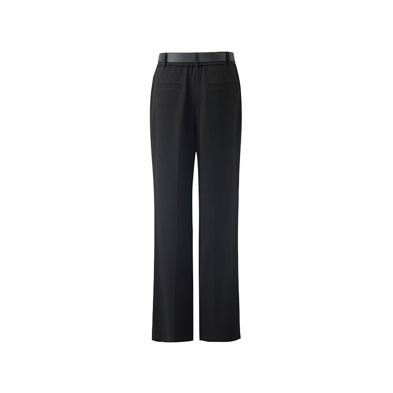 Acetate Straight Pleated Women Pants GOELIA