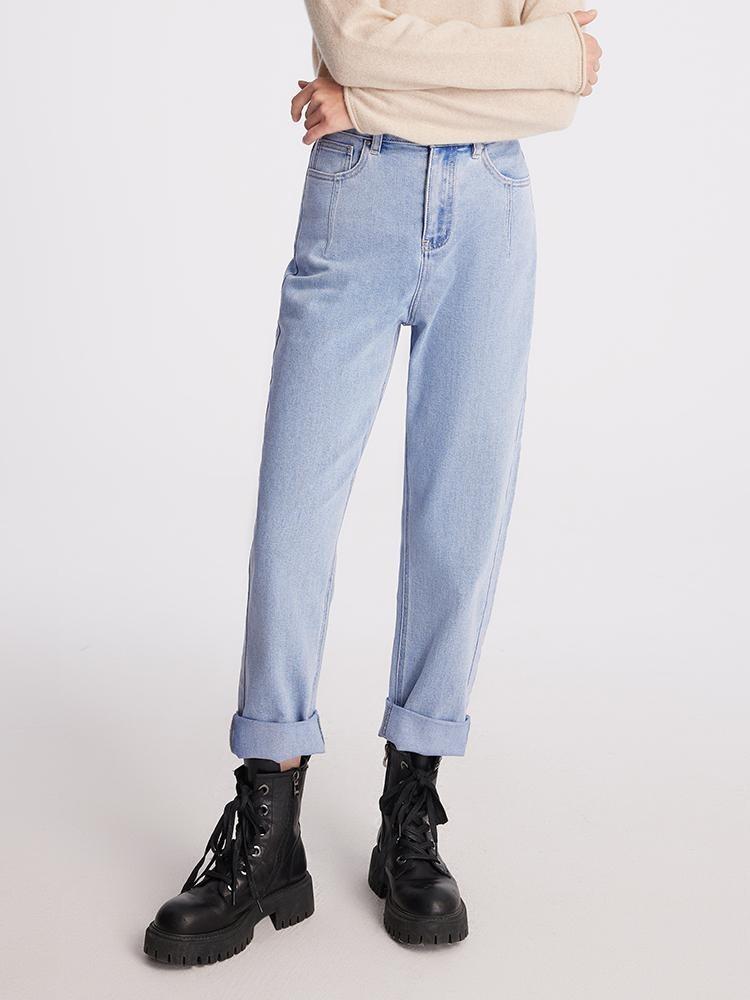 Pale Collagen Dad Jeans GOELIA