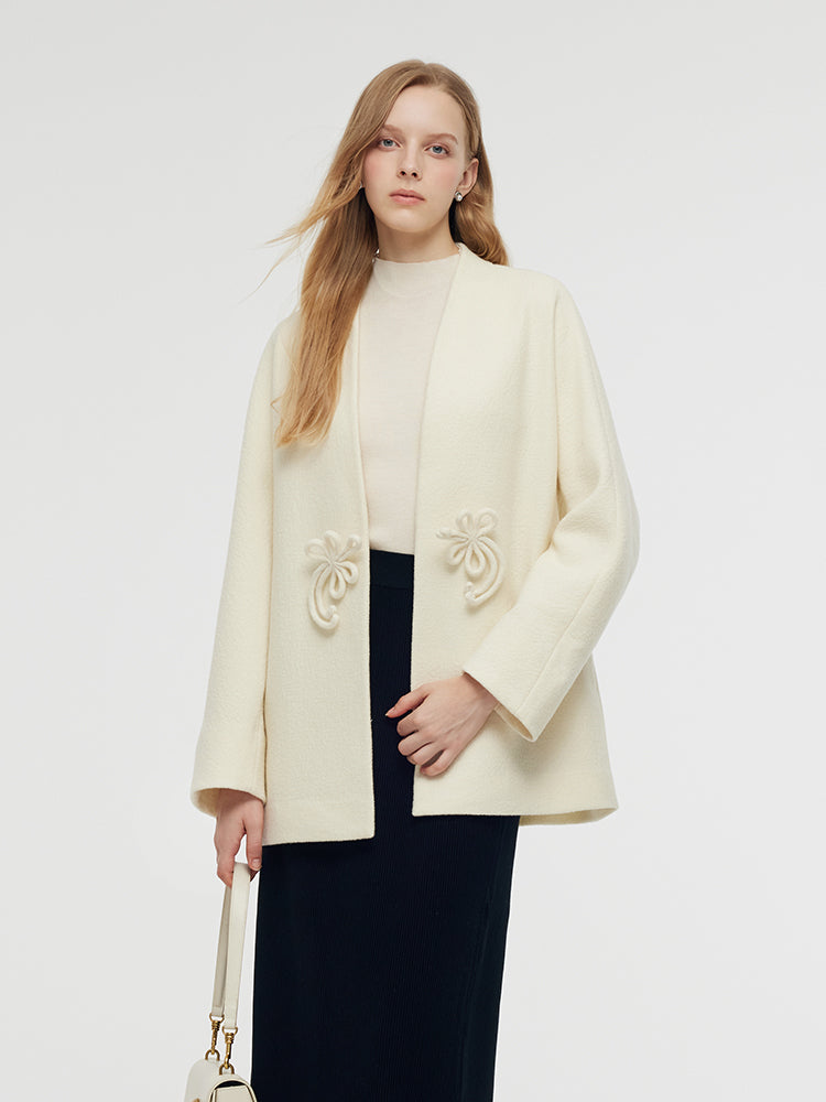 Wool New Chinese-Style Women Coat GOELIA