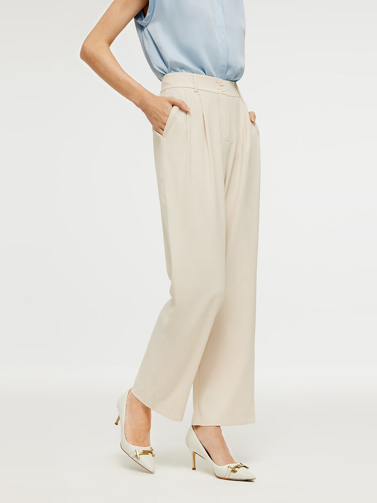 Woven Straight Full Length Women Pants GOELIA