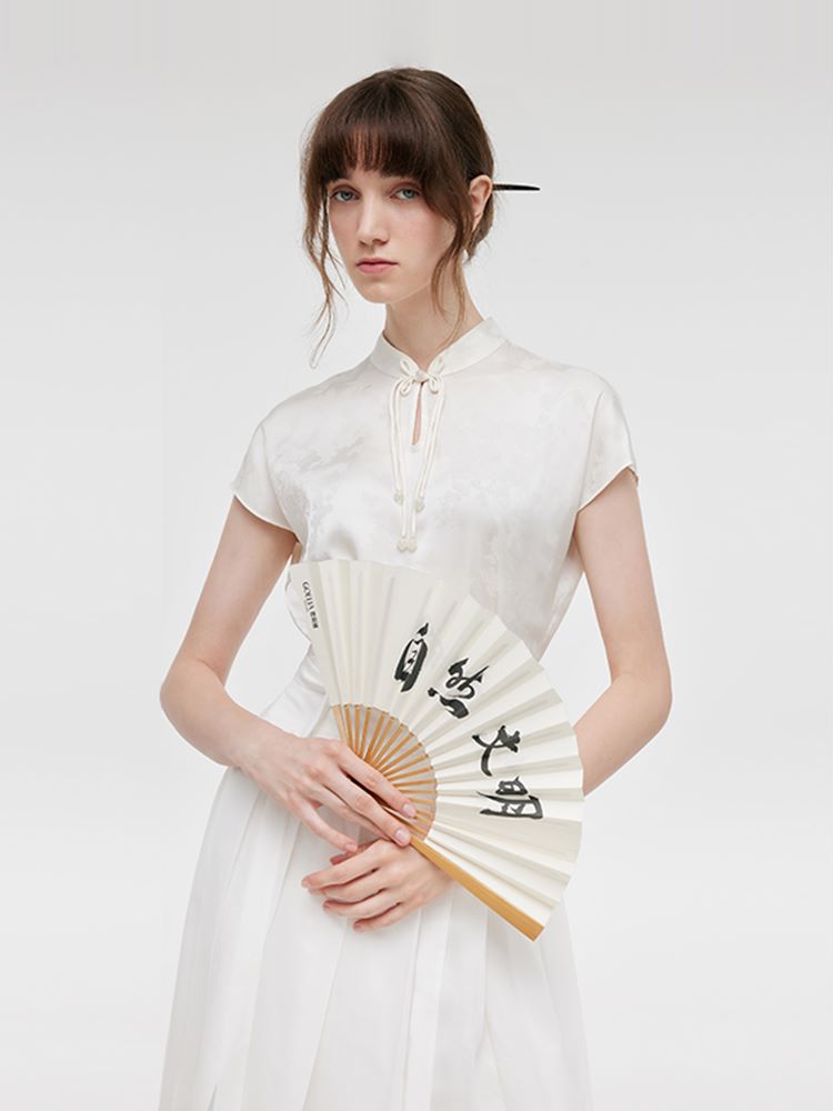 New Chinese-Style Qipao Maxi Dress With Mamianqun And Bottomed Skirt Three-Piece Set GOELIA