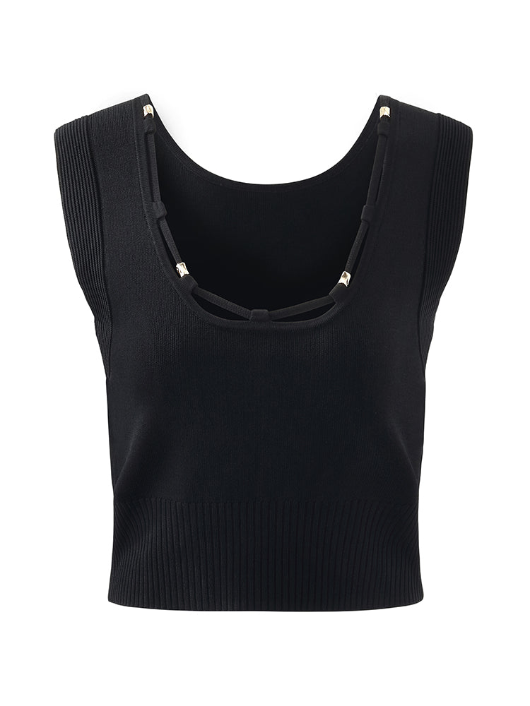 Reversible Women Knitted Tank Top GOELIA