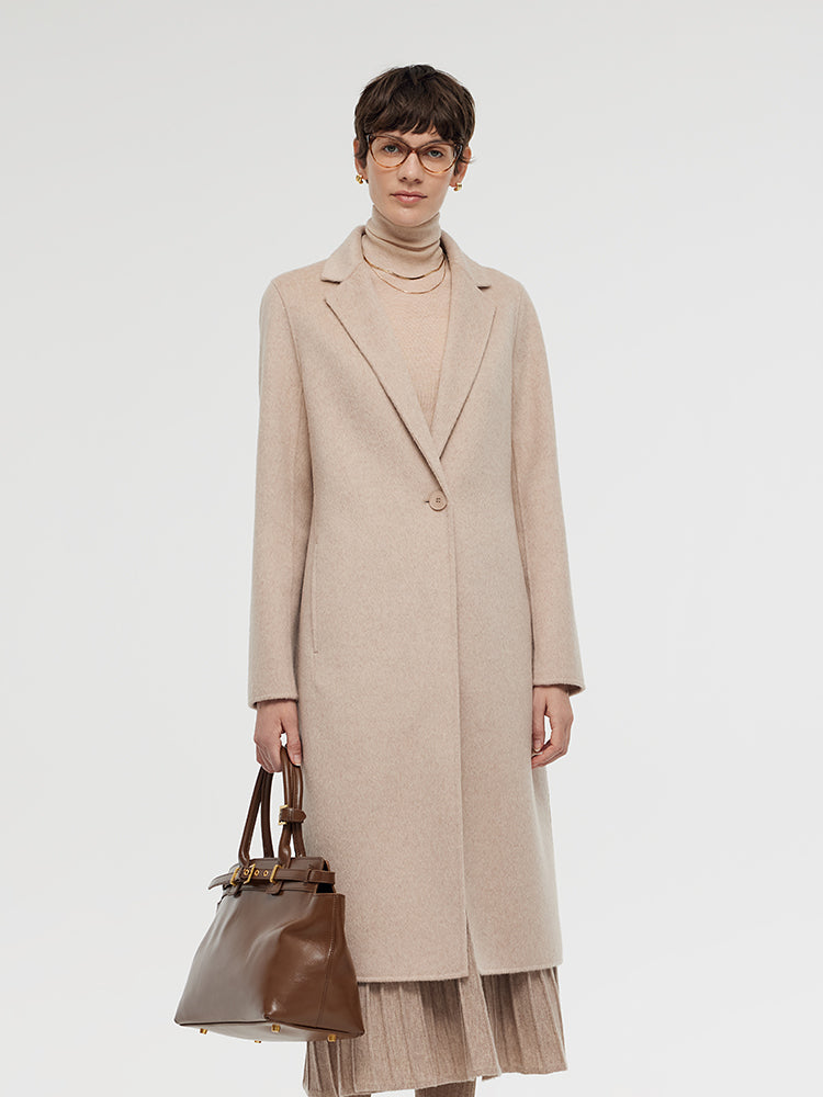 Wool Alpaca Women Overcoat GOELIA