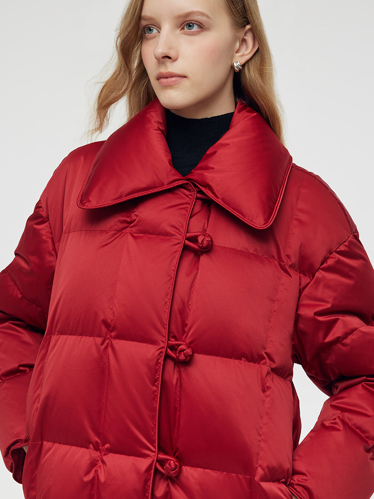 New Chinese-Style Lapel Goose Down Jacket GOELIA