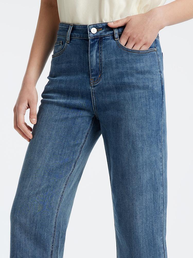 Straight-legged Ankle Length Jeans GOELIA