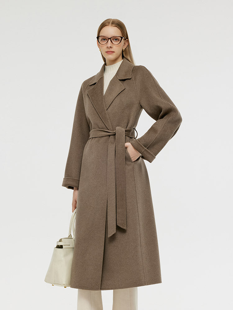 Cashmere Wool Unisex Wrap Coat GOELIA