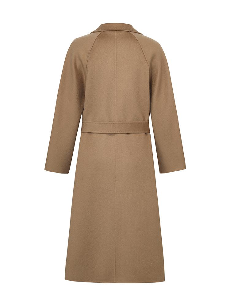 Pure Cashmere Tie-up Women Coat GOELIA