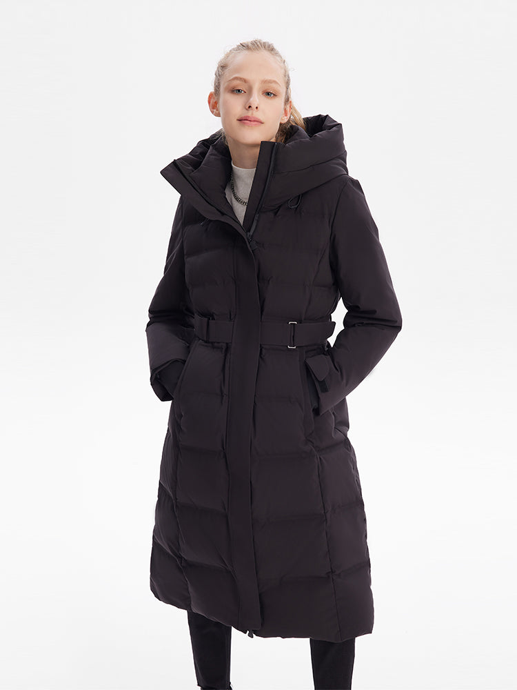 Long Hooded Goose Down Garment GOELIA