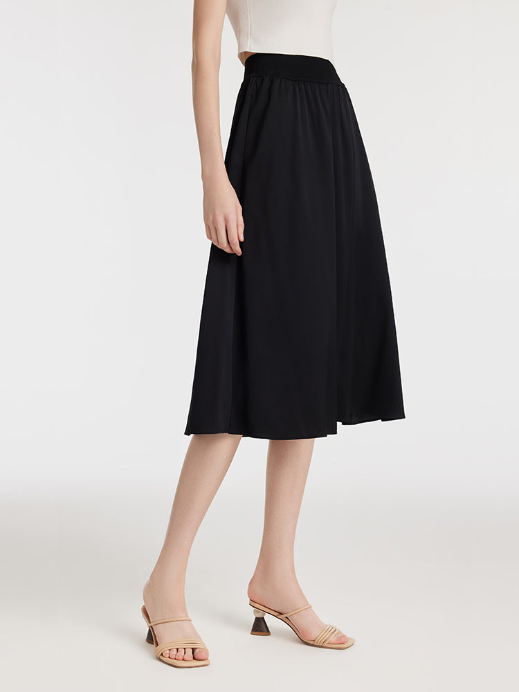 22 Momme Mulberry Silk Women Skirt GOELIA