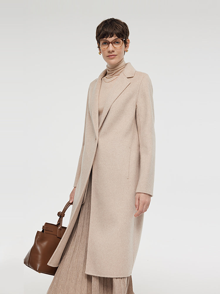 Wool Alpaca Women Overcoat GOELIA