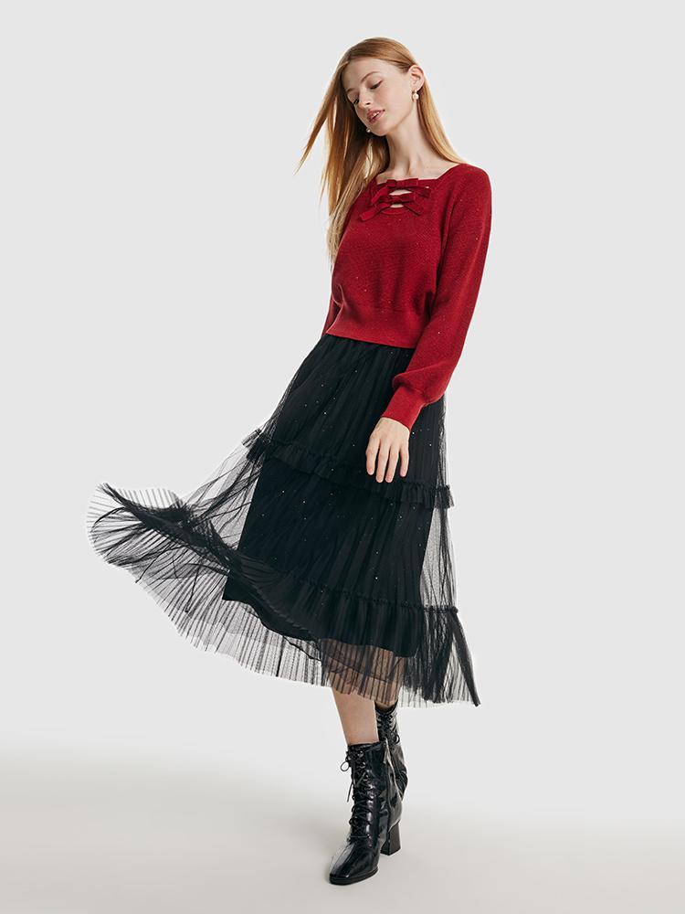 Pressed Pleated Mesh Women Skirt – GOELIA