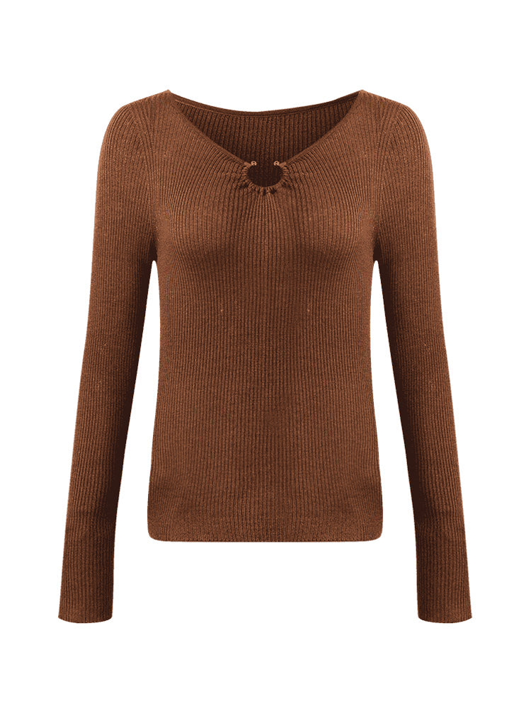 Silk Woolen Women Knit Top GOELIA