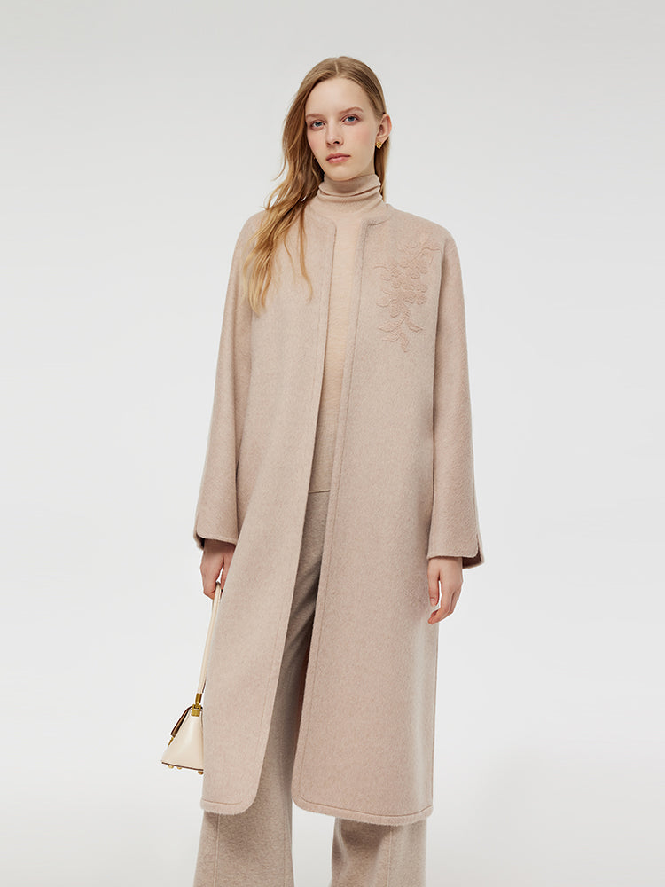 Wool Alpaca Oversized Women Coat GOELIA